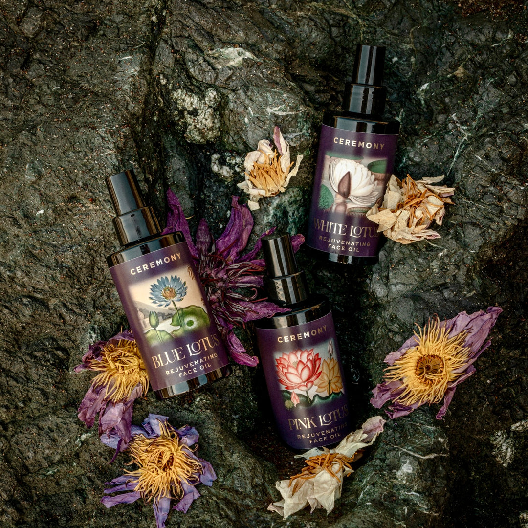 Lotus Trilogy Face Oil & Flower Set